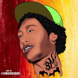 Simon Rieber Instagram - I just finished artwork for @lilmeechbmf ✍🏾🇹🇿 
.
.
.
.
#simonrieber #lilmeech #lilmeechbmf #bmf #blackmafiafamily #teamgreenlight #50cent #digitalart #artoftheday #art #meech