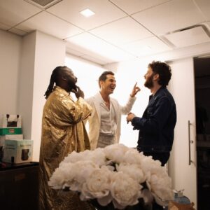 Skylar Astin Instagram - Reunited with the Roomie For Life @bensplatt !! I’m so beyond proud of Ben’s incredible residency at The Palace and honored to have shared the stage with him! I’ll sing with you any day bestie! Special shout out to @drewxphotography @ateliercillian and the miraculous @mykalkilgore who tore the house double down with his Maureen! Swipe for 2 Marks in their full pop musical theater glory! ♥️
