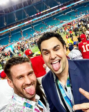 Skylar Lear Instagram - Super Bowl LIV with my brother @jrobofficial ! Epic story behind this post 😎 congrats to the Chiefs! #superbowl #superbowl2020 #superbowlliv #miami #epic #brothers #brotherhood #bros #boys #chiefs