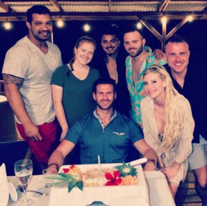 Skylar Lear Instagram - Nothing feels better than the love of family around you. Happy 30th birthday’s to my brothers @chavezthagreat and @natecrepps , what a hell of a Tri-birthday celebration 🦂🦂🦂 love you guys!!! #scorpioseason #bocasdeltoro @azulparadise