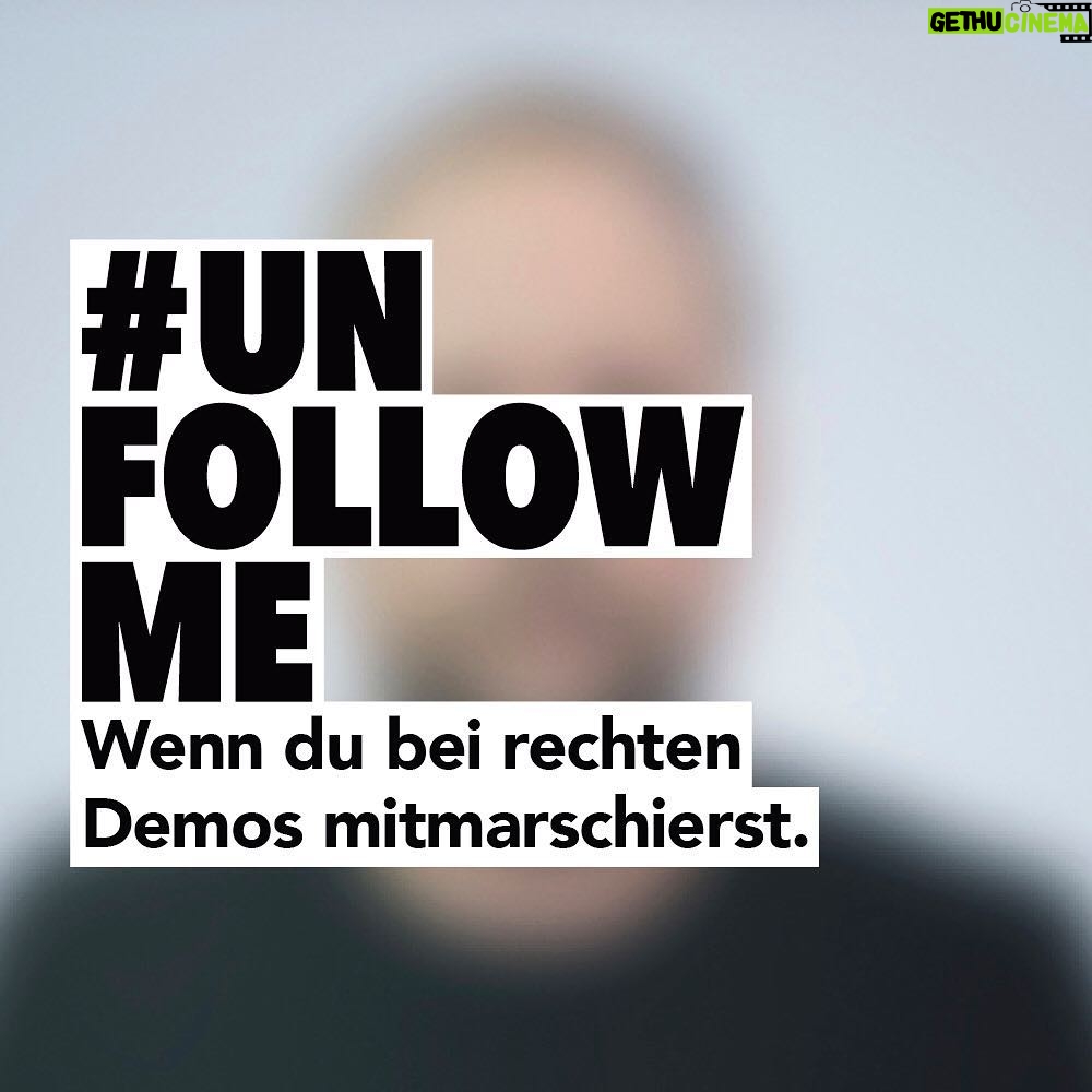 Smudo - 4K Likes - #unfollowme Wenn du bei rechten Demos mitmarschierst.
Unterstütze die Social-Media-Initiative gegen rechts: unfollowme.org
