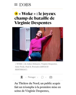Soa De Muse Instagram - Virginie je n’ai pas de mot pour exprimer ma reconnaissance et mon amour pour toi... Vraiment darling ! Its just the beginning ❤️

C’était WOKE au @theatredunordlille ! 

Mise en scène : Virginie Despentes 

Texte : Julien Delmaire, Virginie Despentes, Anne Pauly (@elleenfiledesperles), Paul B. Preciado

Avec @andres.sasha, @casey___anfalsh, @matagabin, @sorayagarlenq, @itsfelixmaritaud, 
@mascaremascare, @soa_de_muse, @clara__ponsot

Et les élèves de l’ @ecoledunord_lille : @clmnt_bigot, @ambre_g_c, @miyapechillon, @samchemoul
Scénographie @bobeedavid, @leajezequelsceno 

Assistanat à la mise en scène Fatima Ben Bassal
Lumières Stéphane Babi Aubert
Son Jean-Noël Françoise
Décor Les ateliers du Théâtre du Nord