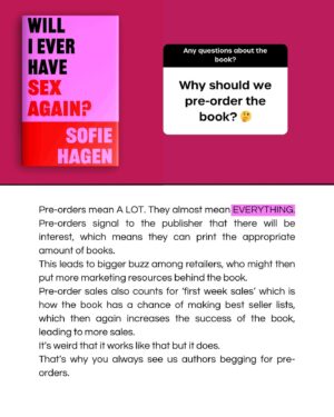 Sofie Hagen Instagram - 🫦 COVER REVEAL! Hardback, audiobook and eBook out on May 23rd. Pre-order now. What a goddamn sexy book.

@blinkpublishing @bonnierbooks_uk #WillIEverHaveSexAgain #HappyValentinesDay