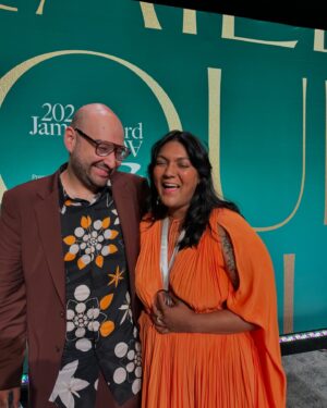 Sohla El-Waylly Instagram - Thank you! @beardfoundation @knopfcooks @cowlesagency @chriscristiano @laurashoots @aly_illustrations @itsalislagle @hstylesfood @hamegram @narrativepr @celenacakes and of course, Tom!

Styled by @badnewsbritt 🧡