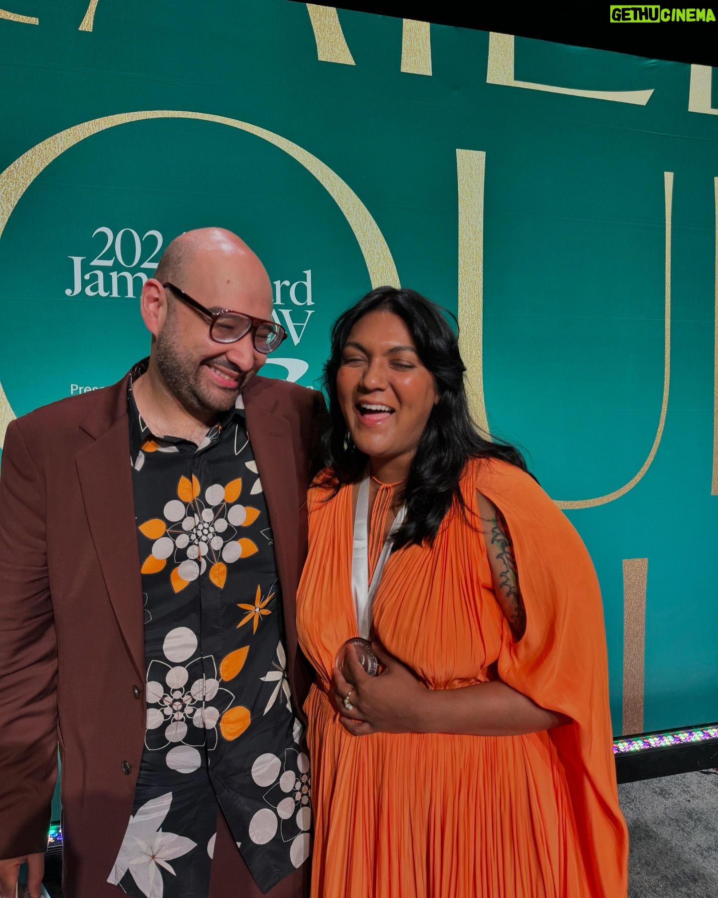 Sohla El-Waylly - 53.1K Likes - Thank you! @beardfoundation @knopfcooks @cowlesagency @chriscristiano @laurashoots @aly_illustrations @itsalislagle @hstylesfood @hamegram @narrativepr @celenacakes and of course, Tom!
Styled by @badnewsbritt 🧡