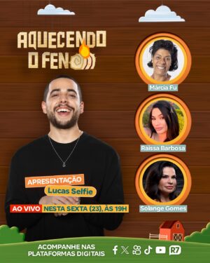 Solange Gomes Instagram - É fogo no feno que vocês querem? 🔥 Então bora, que nesta sexta (23), às 19h, @lucaselfie vai receber @marciafuoriginal , @raissabarbosaoficial e @gomessolange no #AquecendoOFeno 🤠 Você não vai perder, hein! 👀😎

➡️Acompanhe em nossas plataformas digitais!