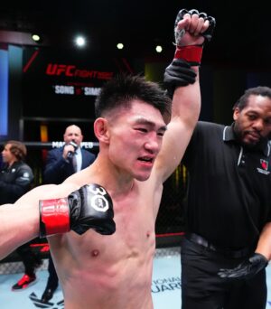 Song Yadong Instagram - Team work makes dream work. Thank you all guys ~Next stop Top 5😎#ufcvegas72 #songyadong