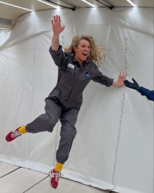Sophie Morgan Instagram - I remember being so moved by the image of the man beside his chair in the water (@tsapatakis_a 👉🏻) the first time I saw it; it brought me to tears. 

When I knew I would be experiencing weightlessness at zero gravity, I asked if I could recreate it. And here it is—my fantasy, a reality. 

In weightlessness, I was free from the constraints of my disability, as though I were in water, but zero gravity feels better than water. It feels strangely more natural, somehow. 

After two decades of being paralysed, my mind couldn’t take it all in, and yet, it felt familiar to be “upright” like I was in my memories, in my dreams…in one of my drawings. 

When I returned from zero-g, I found this line drawing I had made not long after my injury, and its sentiment shook me. 

I think these images prove that “Disability” is a construct, an ever-evolving paradigm, one that we all have the power and the responsibility to change. 

It also feels important that me and my wheelchair are in a space that currently belongs to those pushing the limits of human potential, touching and testing the future of travel. 

I’ll never forget this feeling. In truth, I have been dreaming of experiencing it again ever since. 

##ZeroGravity #Weightlessness #TheFutureOfTravel #TakeUpSpace #Disability #Paraplegic #Disabled #FightToFly #HelloSunshine #Channel4 #GlassCeilings #BeyondBarriers #Changing #Perceptions #Space #Weightlessness