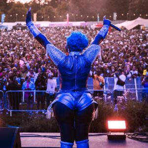 Spice Instagram - @vybzkartel stay from Prison and Mash up @unrulyfest inna London UK 🇬🇧 to Bloodclaat. Look how the man great!!!!! Outfit @tiannahsplacempire Images captured by lenslord @segun_wealth