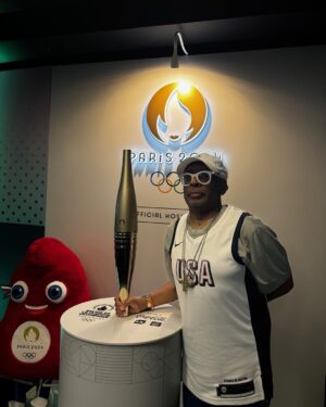 Spike Lee Instagram - DA OLYMPIC TORCH. YA-DIG❓SHO-NUFF🇫🇷🍾💪🏾💜💪🏾💜💪🏾💜💪🏾💜💪🏾