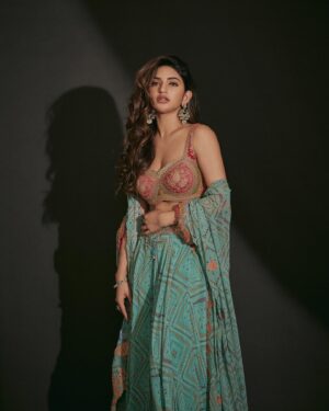 Sreeleela Instagram - Brace yourself baby 🪬
.
.
.
.
.
.
.
.
.
.
.
Wearing @rimpleandharpreet 
Jewels @karnikajewels 
…
Styled by @malkitjgill