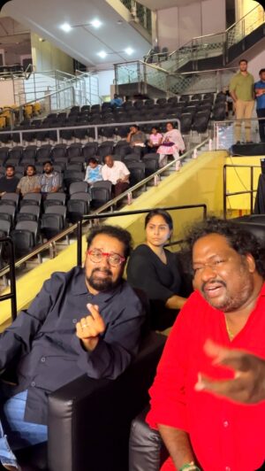 Srikanth Deva Instagram - 🤩Performing my own composition “Oru Murai Piranthen” 🎶 Song in front of the Legendary singer Hariharan Sir @singerhariharana , who originally sang this song back in 2006, was a surreal experience! 😌.😍 An unforgettable moment witnessing my music being sung by a maestro like him.🌟

#singerhariharan #hariharan #nenjuirukumvarai #sachandrasekhar #narain #sadanasargam #orumuraipiranthen #srikanthdeva #srikanthdevamusic #srikanthdevamusical #srikanthdevasongs #srikanthdevafans #srikanthdevahits
