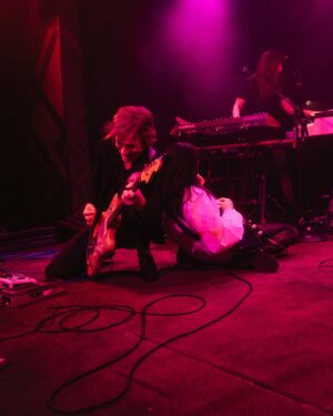 St. Vincent Instagram - I am beyond blown away by the talent and ferocity of the All Born Screaming live band. I am so lucky to get to play with all of you — each brilliant artists, composers, songwriters in your own right.  We come together to make ecstatic noise and f*ck some sh*t up. I love you. Thank you. AC

Jason Falkner / @reallyjasonfalkner 
Mark Guiliana / @markguiliana 
Rachel Eckroth / @rachel_eckroth 
Charlotte Kemp Muhl / @charlottekempmuhl 
 
📸
1 - @blairbbrown 
2 - @nateconcertphotography 
3 & 5 - @eddie24d 
4 & 7 - @anthonypham 
6 - @ashleyosborn 
 
#AllBornScreaming