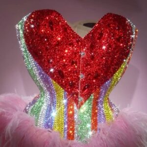 Starlet Instagram - No regrets, just love❤️

A bit of a soppier post than usual but @katyperry has been my idol for 16 years now. I’ve wanted to recreate this look for as long as I can remember and it was my biggest dream come true to wear it while introducing her to stage for her London 143 Album playback. This was a  moment I’ll treasure for the rest of my life. Words can’t express how grateful I am to have had the opportunity. 
Love you for lifetimes❤️♾️ 

📸Shots 1 & 3: @mtyparks @matty_parks 
💇🏼‍♀️ Hair: coloured by @dakota.schiffer 
👗Corset: made by @misty_couture stoned by @itsstarlet using a mixture of Luna and Zodiac rhinestones from @crystalparadeuk ✨