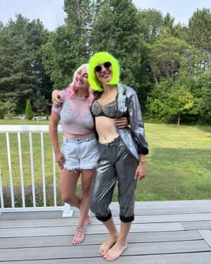 Steph Tolev Instagram - Aw shucks that was a real nice four week vacay- but time to go blonde and get back to work! #summer #oysters #wine #couplegoals #lakelife