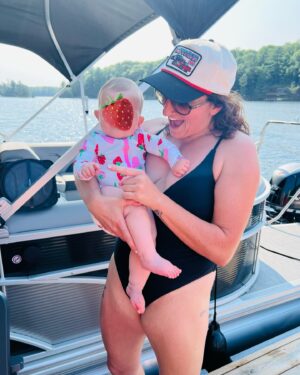 Steph Tolev Instagram - Aw shucks that was a real nice four week vacay- but time to go blonde and get back to work! #summer #oysters #wine #couplegoals #lakelife