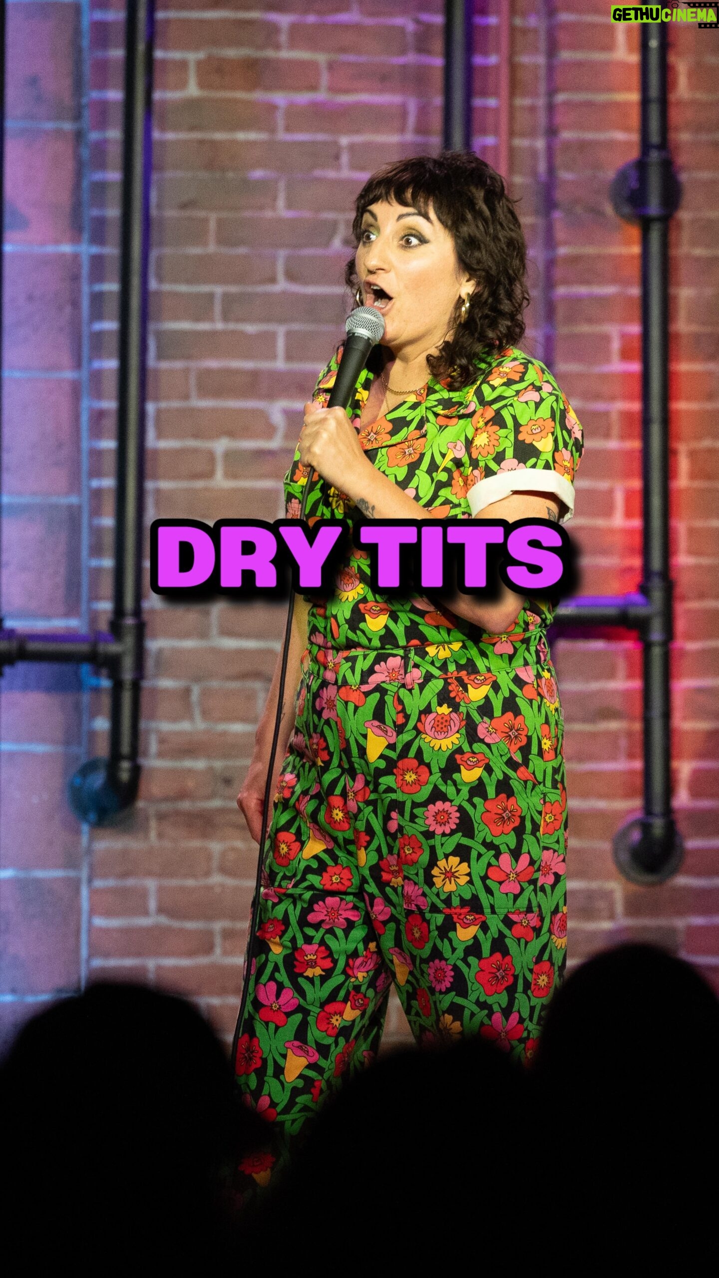 Steph Tolev - 14.5K Likes - Absolutely insane I just realized I don’t moisturize my tits and everyone else does!!! #standup #crowdwork #standupcomedy #jokes #moisturizing #moisturize #moron #dry #dryskin #idiot #philly #jumpsuit