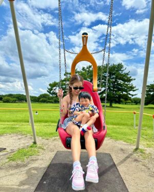 Stephanie Ho Instagram - Experiencing the world in the eyes of Asher!

It’s been 8 years since I’ve been in Fukuoka, the last time being a mother and daughter trip as well, but this time of course we have a little angel and jeh jeh with us💓 

A very different experience but definitely as much fun if not more to see the world through his eyes💓

Flight is delayed due to bad weather but I’m hoping to make it to tonight’s live @sports_rangers , the episode before the Olympic Games opens tomorrow!!! Wish me luckkkk!!!!!!!