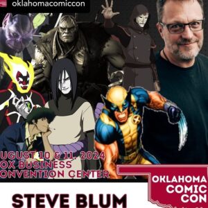 Steve Blum Instagram - I had a fantastic time yesterday at @oklahomacomiccon in Tulsa. One more day today (8/11)!

>>There’s a LOT of other great gusts to meet, too!  Including: @johnnyyongbosch @charlesmartinetitsame @tomkennyandthehiseas @greydelisle