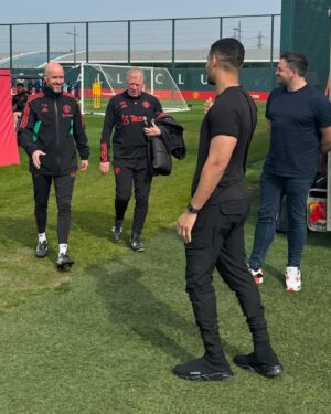 Steven Bartlett Instagram - On cloud 9!! Spent some time at Carrington recently - as a lifelong fan of @manchesterunited, it was absolutely surreal. So so surreal. In all of the conversations with the player’s and with management they expressed how much this game today meant! Being there to see them win today and lift the trophy was one of my best moments as a United fan! Memories i’ll never forget and probably tell my kids about. Grateful to be there today to watch them win! 🏆👊🏾❤️