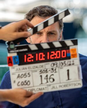 Steven Cree Instagram - The Diplomat. Coming out in February. 

Photos by @deswilliephoto 
@uktv @alibichannel @nowtv @skytv @virgin @world_productions_