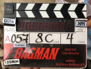 Steven Cree Instagram - That’s a wrap for me on Bagman. Nightmares coming your way in 2023 I suspect.  Great team behind this and I had a great time being part of it, pretending to be @mrsamclaflin ‘s brother. 
Ps if you’re looking for a dialect coach check out @roncarlos319 ! 
@lionsgate #Bagman Thanks @jfisch3 @colzerino et Al for inviting me on board. @kelcali01 @john__hulme ❤️