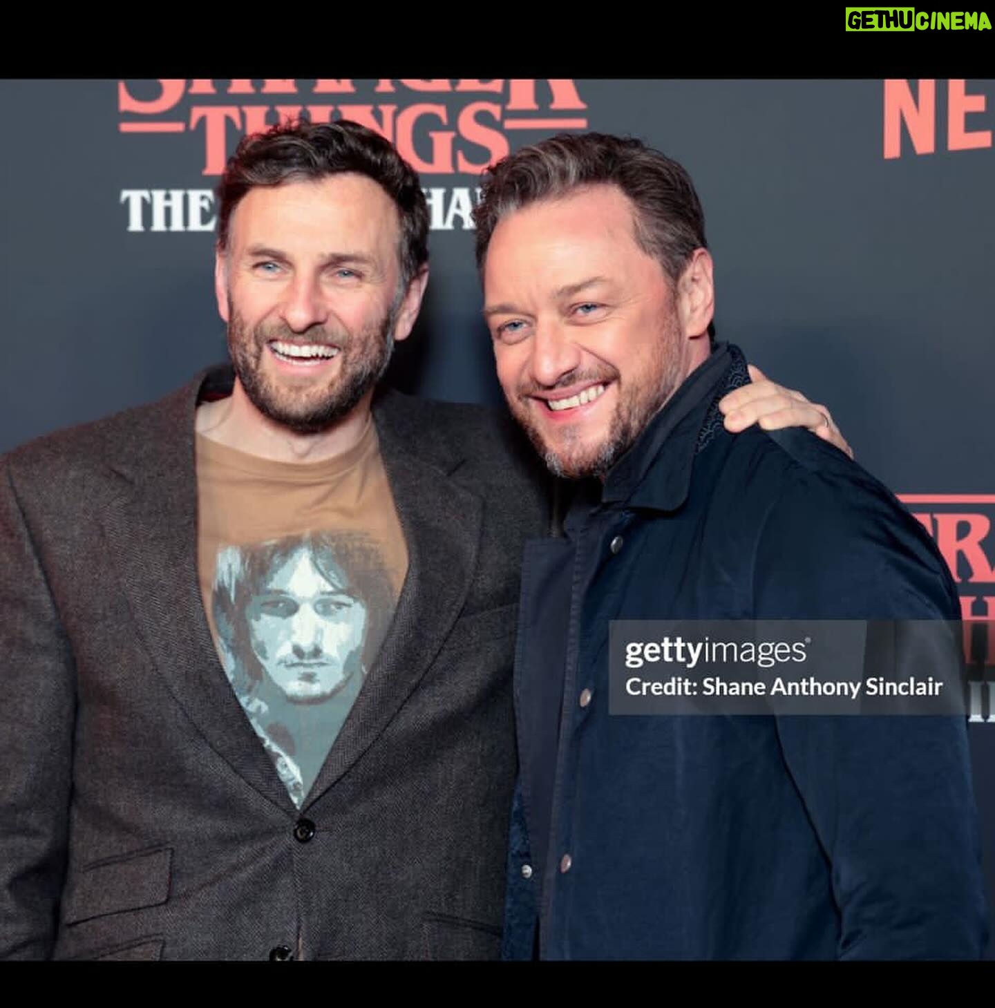 Steven Cree - 3.5K Likes - Press night of #strangerthingsfirstshadow . #boyfriendsofinstagram
Wearing the great Ted Neeley’s face on my chest.