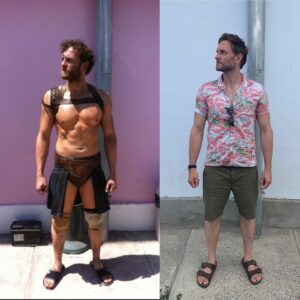 Steven Cree Instagram - Ten years on, same spot, different sandals, @nuboyana . Fond memories of having my head decapitated by Eva Green in the 300 sequel. Hence the character name, decapitated Greek Marine. No decapitation this time but plenty of horror.  @lionsgate #Bagman