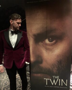Steven Cree Instagram - The Twin premiere in Helsinki. With producer @aleksi_hyvarinen & director @taneli_mustonen . Both a pair of Finnish legends. 🇫🇮

Stylist the inimitable @tommythetailorr 
Tux @scabal 
Shoes (handmade no less) the utter gents @arthursleepshoes
Photos @liisakivi