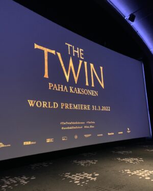 Steven Cree Instagram - The Twin premiere in Helsinki. With producer @aleksi_hyvarinen & director @taneli_mustonen . Both a pair of Finnish legends. 🇫🇮

Stylist the inimitable @tommythetailorr 
Tux @scabal 
Shoes (handmade no less) the utter gents @arthursleepshoes
Photos @liisakivi