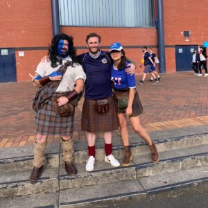 Steven Cree Instagram - Come on Scotland!!!!! Thank you so much to @anamacca for helping me get tickets for tonight. Check out @andythehighlander & @highlandertoursscotland for amazing Outlander tours!!! And check out @jim.heaney.52 cause he’s my mate from Killie!! @scotlandnationalteam #euros2021 #yessir #scotland #outlander #highlandertours