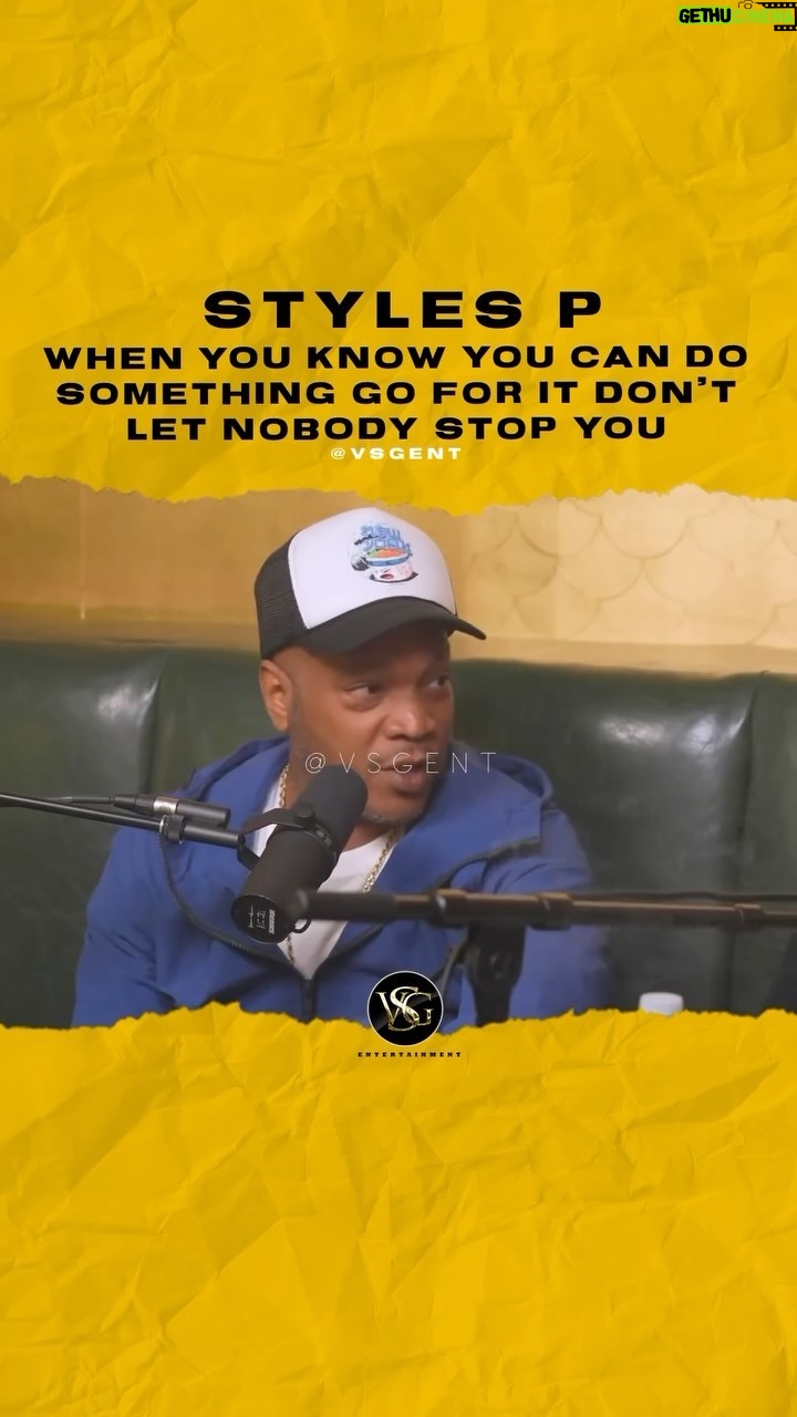 Styles P - 4.1K Likes - @stylesp When you know you can do something go for it don’t let nobody stop you. Would you let anybody stop you? #stylesp 🎥 @firstsmokeoftheday
