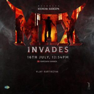 Sudeep Instagram - #Max_theMovie 
JULY 16TH, 12.34PM❤️🔥