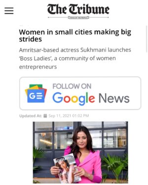 Sukhmani Sadana Instagram - Made it to the Cover of a Magazine. And that’s my first ☺️ 
A Few years back I would have thought to myself, Chalo now im done hehe. But the older, wiser me only wants to work harder and rise higher from here.

Thank you Boss Ladies Magazine @bossladies_india for considering me worthy enough to be on your cover 🙏 

Many more thanks and pics to follow!

Keep rocking all Boss Ladies out there. 
Thank you my family, friends and followers for the support always. 
Pic courtesy @amitabhbachpan 

#bossladies #bossladiesmagazine #strongwomen #coverstory #coverfeauture #womensupportingwomen #womensupportwomen #womensupportingwomeninbusiness #enterprisingwomen #suitup #womenempowerment #womenpower #womeninspiringwomen #women #bossladiesindia #sukhmanisadana #writer #actor