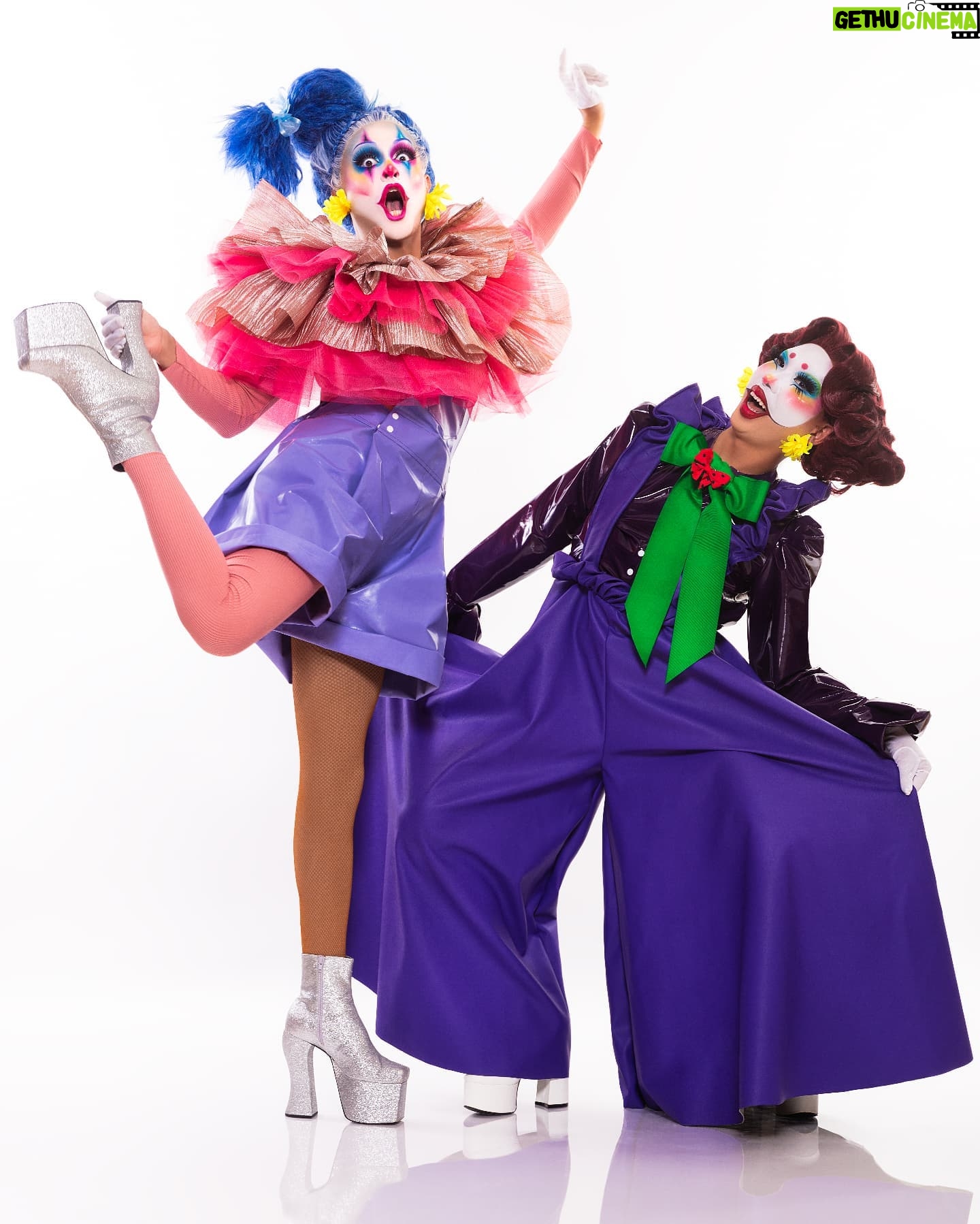 Suki Doll - 4.2K Likes - Bing, Bang... and where is Bong?
.
Photo by @jeansebastiensenecal
Outfits by @poe.mtl & @_thesukidoll
Styling by @poe.mtl
Wig by @stephane_scotto_di_cesare
.
Under the big top chaos and madness, dancers and non dancers reunite. Representing clowns under a very dim light tonight, but loosing our sister is the worse that could've happened.