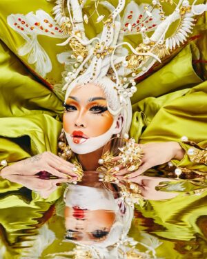 Suki Doll Instagram - 🐉 Qualm of the Conscience - Saga 🐉
.
This insane concept took us a full 5 days of intensive labor between me and @itsqueenicesis. We wanted to see how far we can push our craft and do every single element ourselves. We curated from concept to every single detail of the designs down to the nails. I am so happy to have a best friend that is not only as crazy as me, but also as passionate about drag and our art. I couldn’t have asked for better to end the year with my family @itsqueenicesis @amour_kimora

Merci à mes amours @amour_kimora @_samchoui_ & @itschimaera  for helping us with this vision!
.
Creative Direction: @_thesukidoll 
Photography: @markbinks 
Set Assistant: @amour_kimora @itschimaera 
Photo Edit: @sro.media @itsqueenicesis 
Assistant Photography: Sumi
Hair: @itsqueenicesis @_thesukidoll 
Outfit: @_thesukidoll @itsqueenicesis 
Design Assistant: @itschimaera @_samchoui_ 
Jewelry: @itsqueenicesis @_thesukidoll
BTS: @kyretro