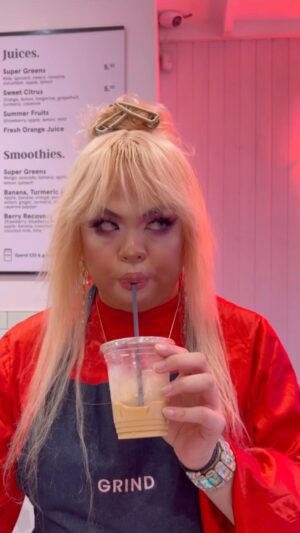 Sum Ting Wong Instagram - We invited RuPaul’s Drag Race UK star @issumtingwong for a shift at Soho Grind, and she did the most...while doing the absolute least. 

Join us at Soho Grind during the Pride Parade this Saturday and mention this post to score one of 100 free iced coffees. *Slurp*  And as a reminder, “It’s not GrindER, it’s GRIND.” 💀 

#grind #pride #prideinlondon #londonpride