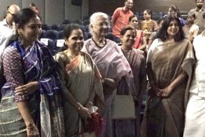 Swarnamalya Instagram - Dr Thamizhachi Thangapandian, Hon’ble MP, Lok Sabha released Textures of Traditions- a documentary film on the culture festival where over a 100 artistes performed and engaged. Her deep commitment to the community, her love for literature and the arts made her a befitting chief guest. In her prolific speech, she applauded the elements of diversity, equity and inclusion that ToT kept at its heart during curation. This is a perfect opening for @texturesoftraditions culture festival 2nd edition. She also greatly appreciate the @lvprasadcollege students who had made the film. What a lovely start to ToT second edition ! Thank you ma’am for joining us🙏. And thanks also to our MLA @mylai_velu_mla_  sir for his continued support @rangamandiraacademy is honoured to be presenting Textures of Traditions. We were joined by a galaxy of artistes and art lovers at the NFDC cinema center on Aug 3rd 2024.