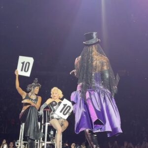 Symone Instagram - My weekend with M 🎉
Had the time of my life with you @madonna! Thank you for lovin’ on me. Love you always Queen 🖤 
@geordonnicol thank you for helping make this happen 🙏🏾
📸: @ricardogomesinst