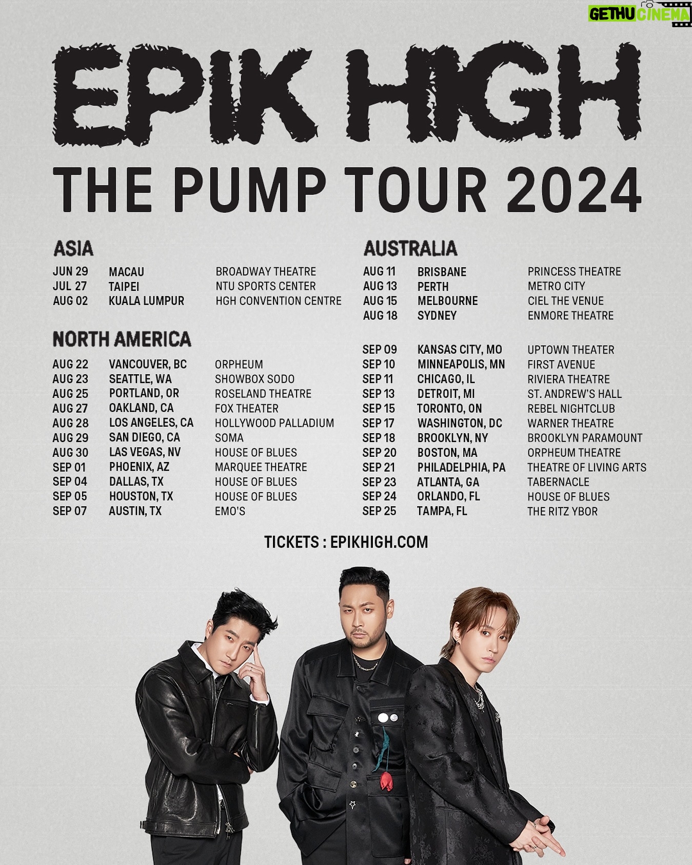 Tablo - 24.7K Likes - 📣 THE PUMP TOUR IS COMING TO YOU!!! GET TICKETS NOW!!! 🔥
🔗epikhigh.com
#에픽하이 #EPIKHIGH #EpikHighTour2024 #EpikHighPUMP