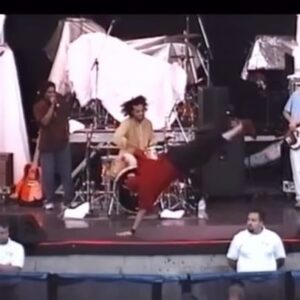 Taboo Instagram - Look kids , That’s me  back in the day rocking my freestyle movements in straight #Angryfoot mode !! Thanks to @monkeyes_ for this classic post of @blackeyedpeas rocking one of our many Dance sections of our show In our Early years .. #95tillinfinity #simplythebest #blackeyedpeas #behindthefront #bridgingthegap