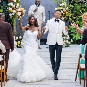 Taja V. Simpson Instagram - I married my soulmate. I know people say that but when I tell you he is. HE ABSOLUTELY IS!!
Ryan is the one I’ve waited my whole life to find. I wasn’t going to settle. I’d rather be single than do that! He was truly worth the wait! 

Bride @tajavsimpson 
Groom #RyanEaster
Bride MUA @marquiswardbeauty 
Family MUA @maddydollfacee
Hair Styling @joyboylace 
Hair unit @modernbeauty_co 
Groom Hair @itsuniversall 
Assistant @shamyajamerica 
Officiant @raywilliamsofficial 
Venue @shadehotelmb 
Flowers @flowersbyladybuggs 
Cake @torrancebakery 
Dress @martinalianabridal c/o @bridalelegancestudio 
Shoes @betseyjohnson 
Photographer @jorgemezaphotos 
Videographer @foreverfr3sh
DJ @djrtistic 

#AlwaysAndForever #IntentionalLove #Soulmate #TwoBecomeOne #BetterTogether #wedding #bossip #tajavsimpson #blacklove