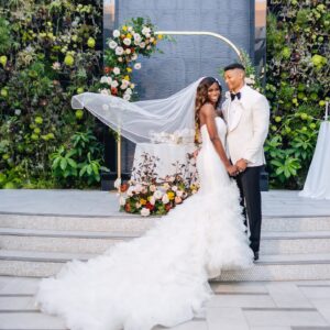 Taja V. Simpson Instagram - It was an absolute magical night!!! I’m still on a HIGH guys!!!! I have so much to say, but for now……I LOVED OUR WEDDING!! So grateful for my HUSBAND!! He is absolutely everything I’ve desired in a mate. Thank you babe!! Here’s to our couple of forever’s!!! 

Thank you @bossipofficial @itslaurynbass @mediagirlsnetwork @mediagirlsmarketingpr 

Everyone who attended: THANK YOU for sharing in our special day!! Post all you want now! Lol love you guys !

Bride @tajavsimpson 
Groom #RyanEaster
MUA @marquiswardbeauty 
Hair Styling @joyboylace 
Hair unit @modernbeauty_co 
Groom Hair @itsuniversall 
Assistant @shamyajamerica 
Venue @shadehotelmb 
Flowers @flowersbyladybuggs 
Cake @torrancebakery 
Dress @martinalianabridal c/o @bridalelegancestudio 
Shoes @betseyjohnson 
Photographer @jorgemezaphotos 
Videographer @foreverfr3sh
DJ @djrtistic