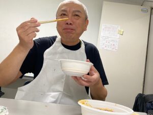 Takato Nagata Instagram - そして，夢が一つ叶いました！！
今日はケータリングをつけ麺『神儺祁』さんに
ご協力いただきました！！

明日からも頑張ります🫡