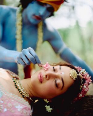 Tamannaah Instagram - Without hesitation, I can say that this is the best campaign I’ve worked on in my 18-year career.

Everyone involved, including myself, was in a state of peace and service throughout the process.

Each shoot is always filled with love and care, but this one was especially unique. Despite the intense heat, we experienced moments of serenity with the perfect shade, drizzle, and light - almost as if the universe was guiding us.

There were times when I felt a transcendent connection while embodying Radha, and a divine force seemed to be behind it all. This divinity is evident in the campaign’s visuals, thanks to the person behind it all @karantorani . He is truly a creative genius and one of the most talented young designers I’ve had the privilege to work with.

@karantorani tells the most captivating stories through his work. Each phase of love in this campaign has been depicted beautifully. His emphasis on storytelling over simply showcasing the collection highlights the true essence of a brand. 💗🌸🦚

Thankyou for all the love 🌸