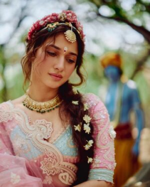 Tamannaah Instagram - Without hesitation, I can say that this is the best campaign I’ve worked on in my 18-year career.

Everyone involved, including myself, was in a state of peace and service throughout the process.

Each shoot is always filled with love and care, but this one was especially unique. Despite the intense heat, we experienced moments of serenity with the perfect shade, drizzle, and light - almost as if the universe was guiding us.

There were times when I felt a transcendent connection while embodying Radha, and a divine force seemed to be behind it all. This divinity is evident in the campaign’s visuals, thanks to the person behind it all @karantorani . He is truly a creative genius and one of the most talented young designers I’ve had the privilege to work with.

@karantorani tells the most captivating stories through his work. Each phase of love in this campaign has been depicted beautifully. His emphasis on storytelling over simply showcasing the collection highlights the true essence of a brand. 💗🌸🦚

Thankyou for all the love 🌸