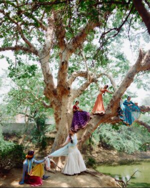 Tamannaah Instagram - Without hesitation, I can say that this is the best campaign I’ve worked on in my 18-year career.

Everyone involved, including myself, was in a state of peace and service throughout the process.

Each shoot is always filled with love and care, but this one was especially unique. Despite the intense heat, we experienced moments of serenity with the perfect shade, drizzle, and light - almost as if the universe was guiding us.

There were times when I felt a transcendent connection while embodying Radha, and a divine force seemed to be behind it all. This divinity is evident in the campaign’s visuals, thanks to the person behind it all @karantorani . He is truly a creative genius and one of the most talented young designers I’ve had the privilege to work with.

@karantorani tells the most captivating stories through his work. Each phase of love in this campaign has been depicted beautifully. His emphasis on storytelling over simply showcasing the collection highlights the true essence of a brand. 💗🌸🦚

Thankyou for all the love 🌸