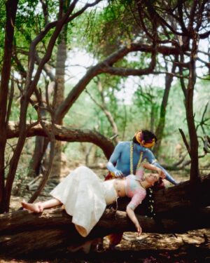 Tamannaah Instagram - Without hesitation, I can say that this is the best campaign I’ve worked on in my 18-year career.

Everyone involved, including myself, was in a state of peace and service throughout the process.

Each shoot is always filled with love and care, but this one was especially unique. Despite the intense heat, we experienced moments of serenity with the perfect shade, drizzle, and light - almost as if the universe was guiding us.

There were times when I felt a transcendent connection while embodying Radha, and a divine force seemed to be behind it all. This divinity is evident in the campaign’s visuals, thanks to the person behind it all @karantorani . He is truly a creative genius and one of the most talented young designers I’ve had the privilege to work with.

@karantorani tells the most captivating stories through his work. Each phase of love in this campaign has been depicted beautifully. His emphasis on storytelling over simply showcasing the collection highlights the true essence of a brand. 💗🌸🦚

Thankyou for all the love 🌸