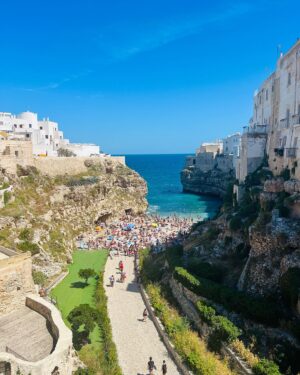 Tammin Sursok Instagram - Puglia.

I don’t think I’d fall so hard for you. But here we are. 

Words can’t really explain this place. I get it now. This is a different Italy than I’ve known. 

I’ll put together a travel guide when we leave in detail but for now I’ll share some photons from today…

Photo 1 and 2 Ostuni - a white washed, medieval town. Restaurants sitting in caves and on steps and between narrow streets on a hill. It’s other worldly. One of the most beautiful places I’ve seen. 

3- Polignano a Mare- an enchanting town perched on limestone cliffs. historical sites and amazing coastal views.

4- A beach in the know called @calasangiovanni - blue water and phenomenal views. Swimmers by @slixallwear 

5 - Incredible gluten free pizza at @albucopreferitotranquillage 

6-  Downtown Polignano a Mare

I can’t wait to share more with you…this is a VERY special place!