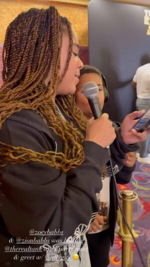 Tank Instagram - You never know who’s gonna pop out and perform at the meet and greet! @zoeybabbs x @zionbabbs lit!.🔥
“THE R&B MONEY TOUR” link to tickets in my bio
R&B MONEY